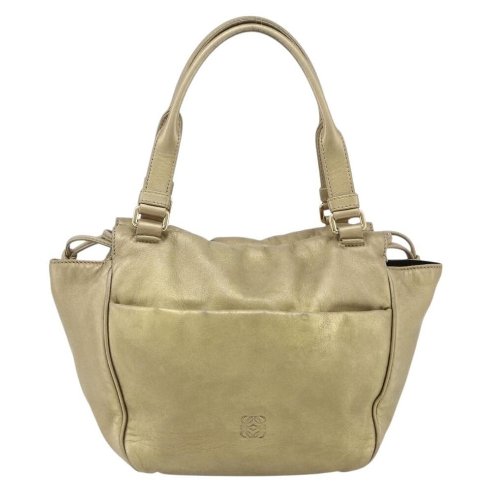 Loewe Nappa Handbag Gold Tone